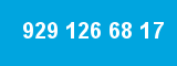 929 126 68 17